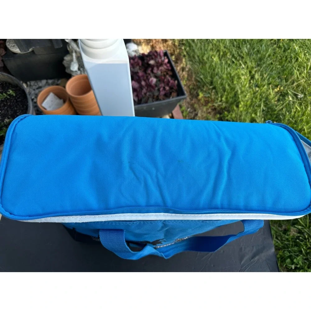 1stTrader Joes Insulated Grocery Bag Blue Pasadena 1967 Storefront Reusable Tote
